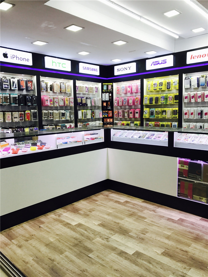Thiết kế shop phụ kiện điện thoại di động nhỏ