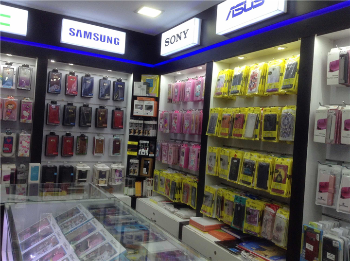 Thiết kế shop phụ kiện điện thoại di động nhỏ