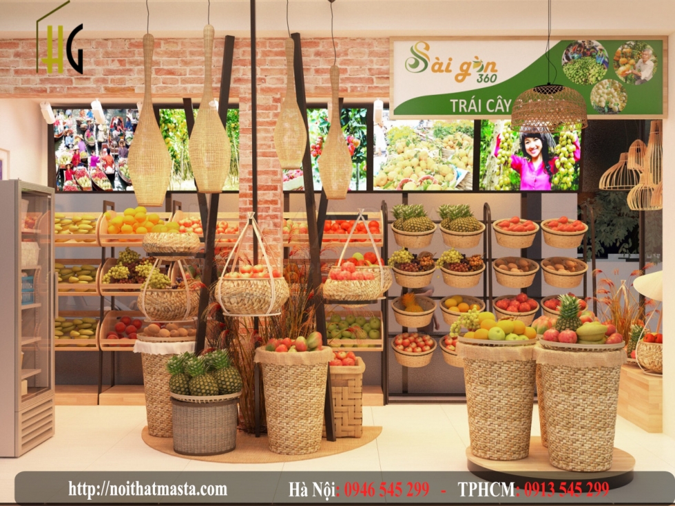 Thiết kế cửa hàng trái cây - anh hải - quận 1 