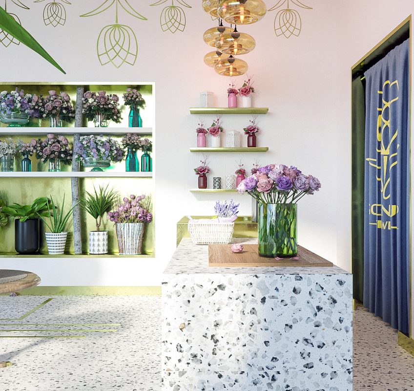 THIẾT KẾ SHOP HOA HẢI PHÒNG