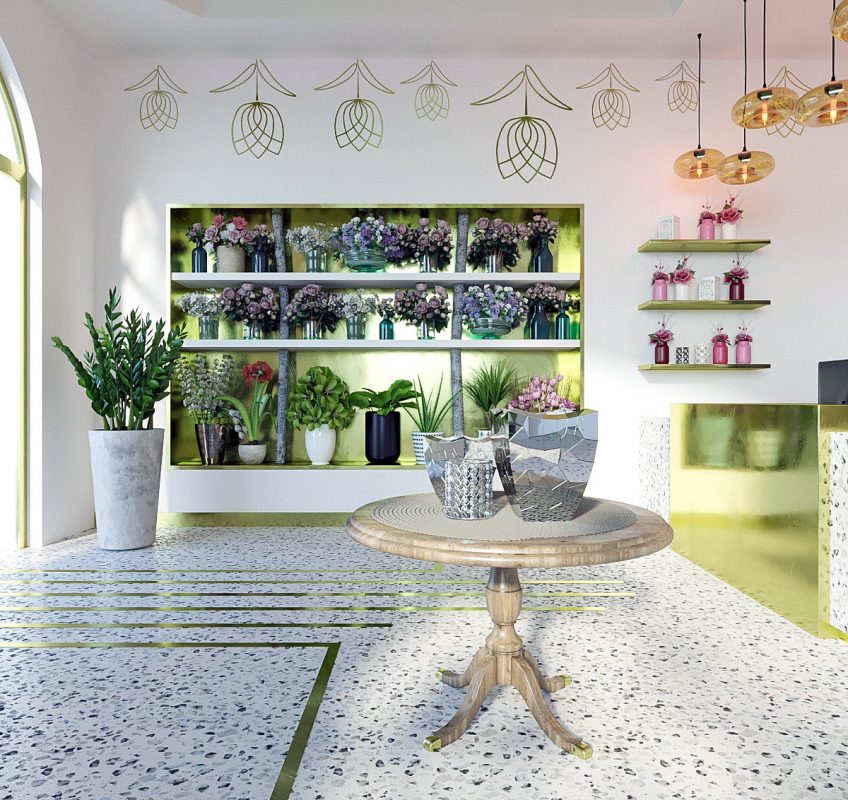 THIẾT KẾ SHOP HOA HẢI PHÒNG