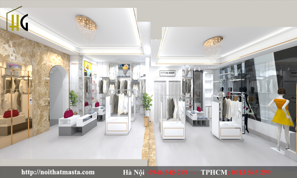 Thiết kế shop thời trang đẹp nhất năm 2020