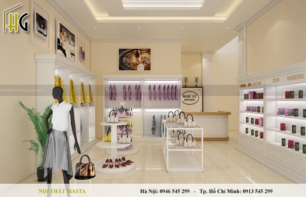 thiết kế nội thât shop thời trang