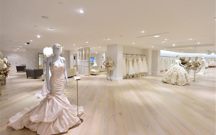 Mẫu thiết kế showroom váy cưới lung linh choáng ngợp