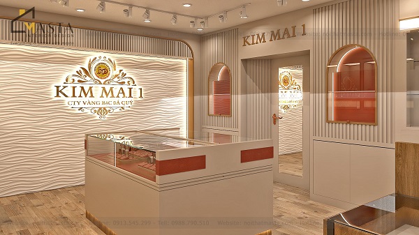 Nét đặc trưng của ánh sáng vàng trong showroom trang sức