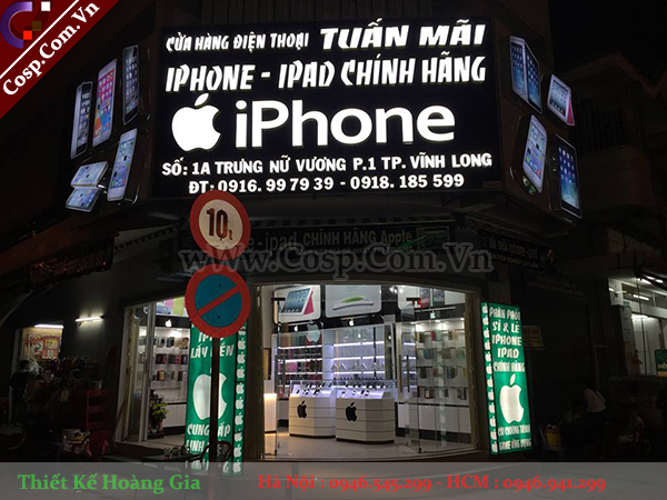 Ảnh thi công shop điện thoại iphone