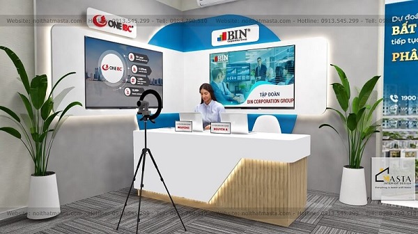 Mẫu phòng livestream để giới thiệu dịch vụ bất động sản đẹp