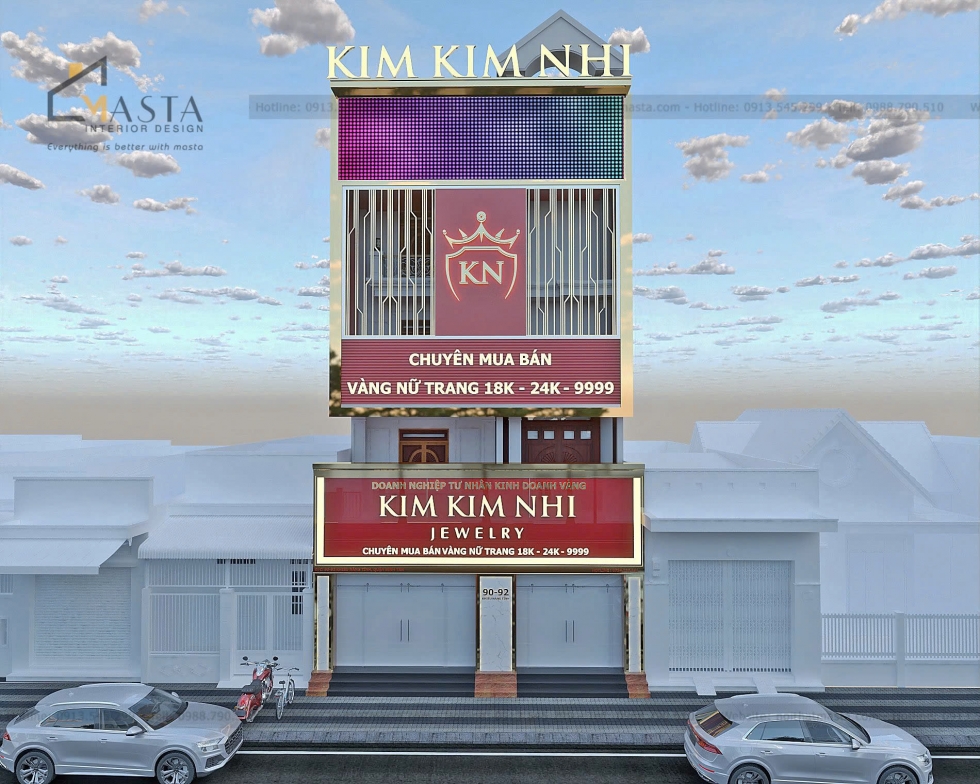 Mẫu thiết kế bảng hiệu ấn tượng tại Nội Thất Masta