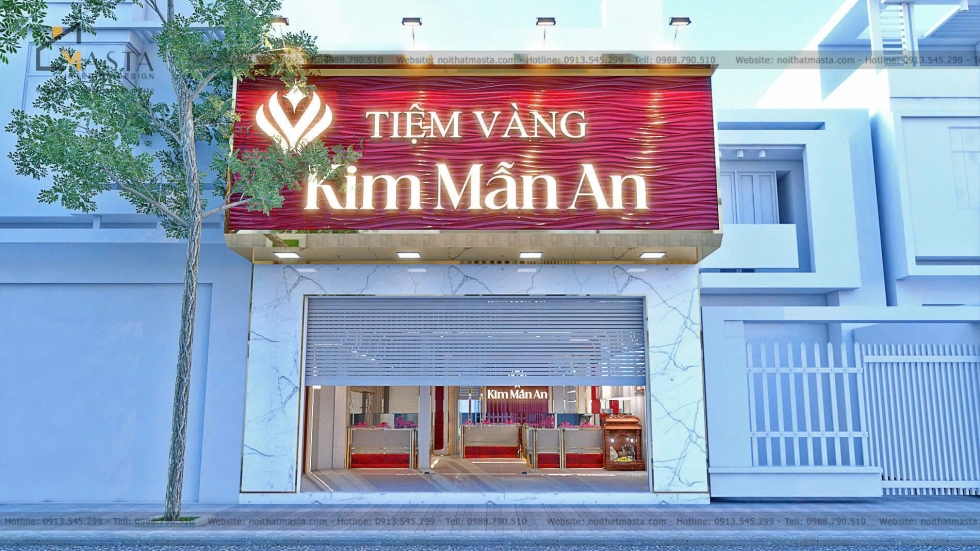 Mẫu thiết kế bảng hiệu ấn tượng tại Nội Thất Masta