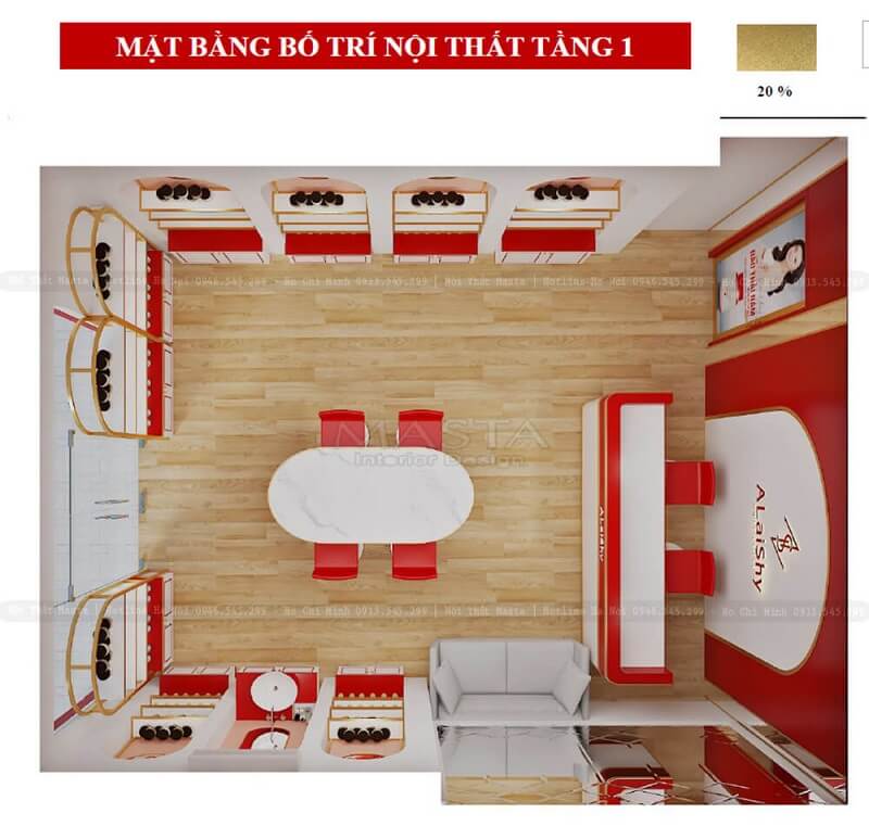 Thiết kế ánh sáng cho shop mỹ phẩm đẹp và chuyên nghiệp nhất hiện nay là bao nhiêu?