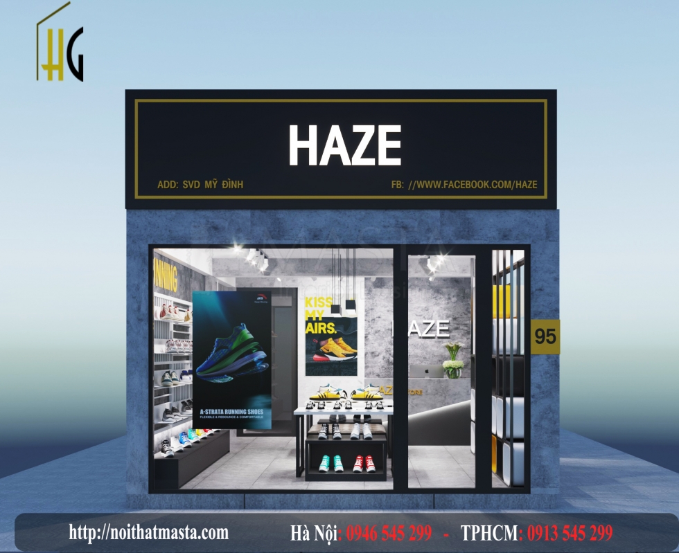 Thiết kế shop giày - Hanze