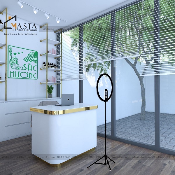 Bố trí bàn làm việc để nhân viên dễ dàng tư vấn và tương tác với khách hàng