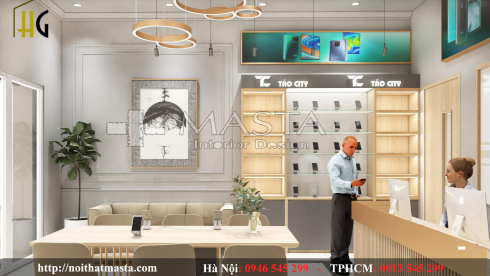 Mẫu thiết kế cửa hàng điện thoại đẹp nhất thị trường hiện nay