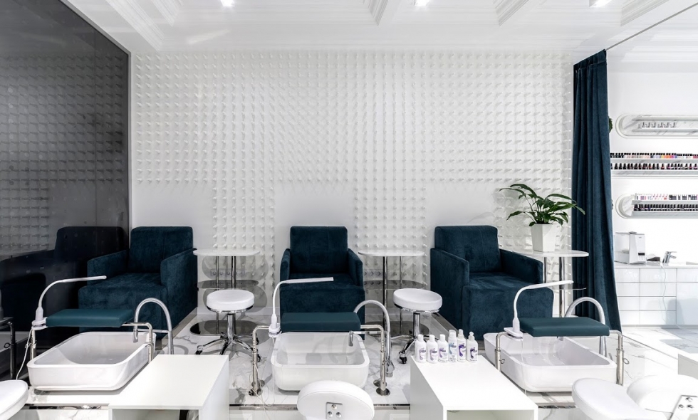 Mẫu thiết kế nội thất tiệm nail khiến chị em mê mệt