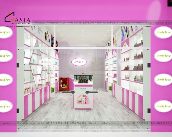 Các nguyên tắc sử dụng ánh sáng cho shop mỹ phẩm