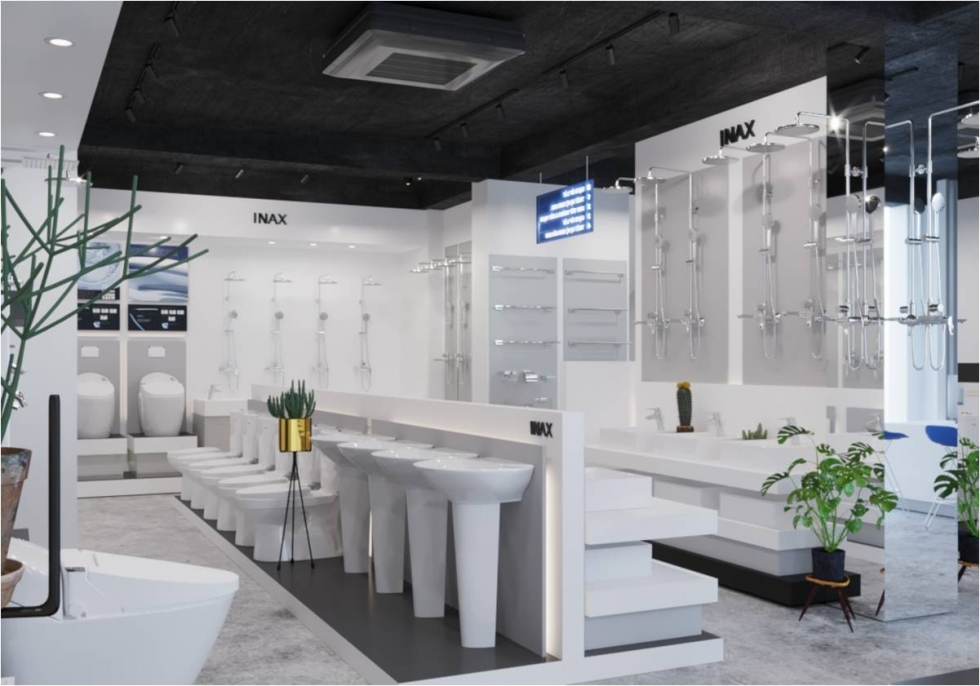 Những yếu tố cần quan tâm khi thiết kế showroom thiết bị vệ sinh