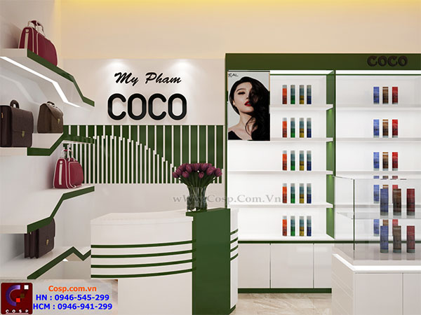Thiết kế shop mỹ phẩm a Chính