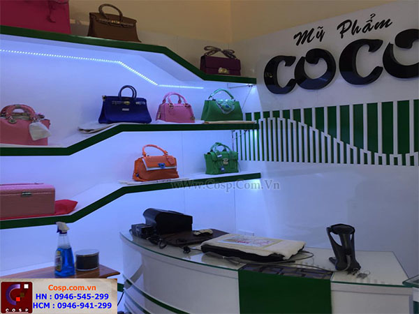 Thi công shop mỹ phẩm COCO