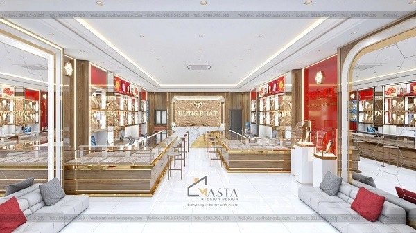 Mô phỏng chi tiết không gian trưng bày sẽ gần giống với thiết kế 3D