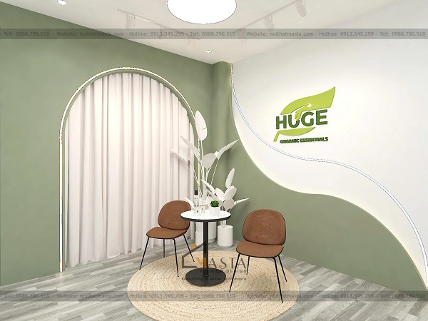 Phối cảnh 3D thiết kế background livestream Huge,Q7