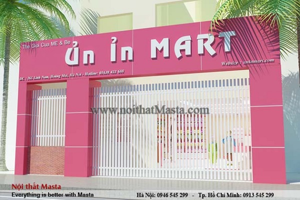 Thiết kế bảng hiệu shop mẹ và bé cần lưu ý đến phong cách thiết kế