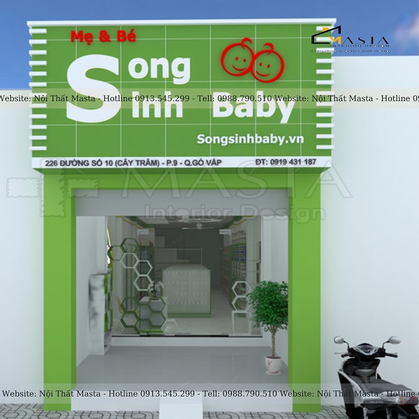 Tránh sử dụng nhiều màu sắc cho biển hiệu để không làm rối mắt người nhìn