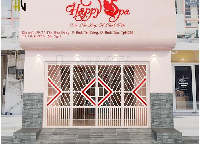 thiet ke bang hieu spa hop phong thuy 1