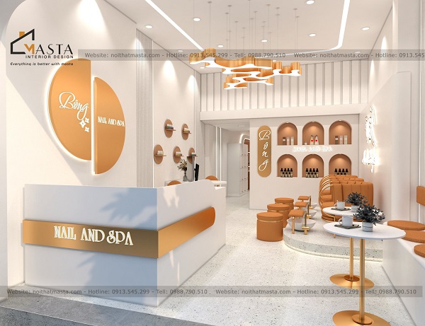 Không gian bên trong Bông Nail & Spa, Gò Vấp