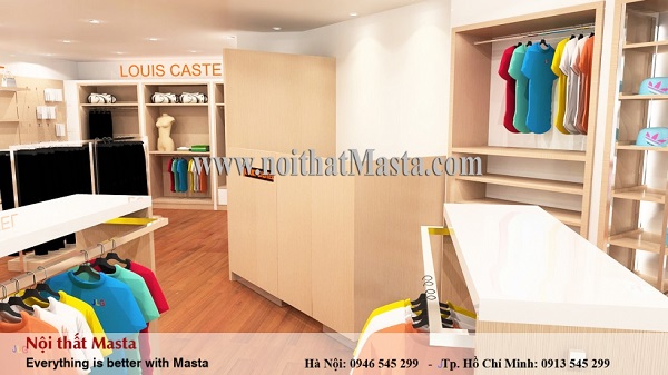 Lưu ý khi lựa chọn màu sắc chủ đạo cho thiết kế cửa hàng quần áo thể thao