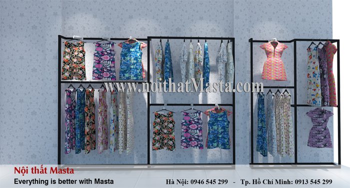 thiết kế kệ thời trang chị Yến Trần Duy Hưng