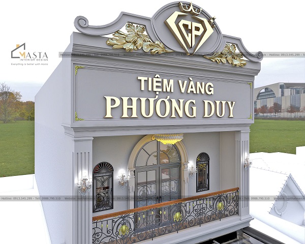 Sử dụng các chi tiết mạ xi vàng để tăng vẻ đẹp sang trọng, cổ điển