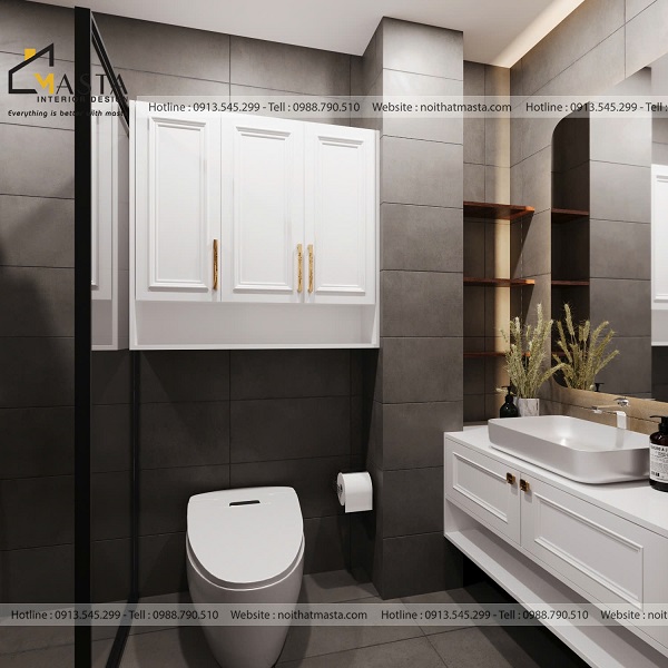 Thiết kế kệ tủ nhỏ MDF chống ẩm sơn 2K đáp ứng công năng sử dụng