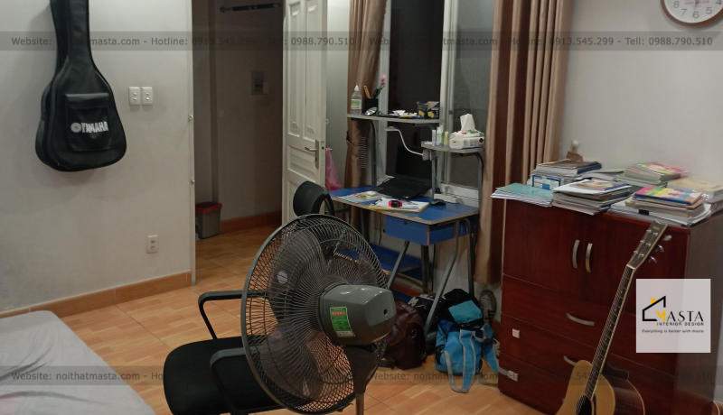 Phòng bé trai  trước khi thiết kế thi công