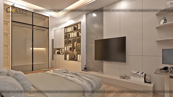 Nội thất căn hộ chị Hân, Phú Quốc gam màu trung tính