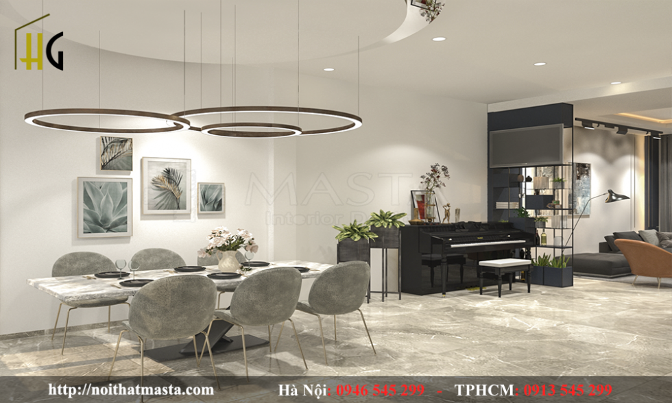 thiết kế nội thất căn hộ chung cư 4