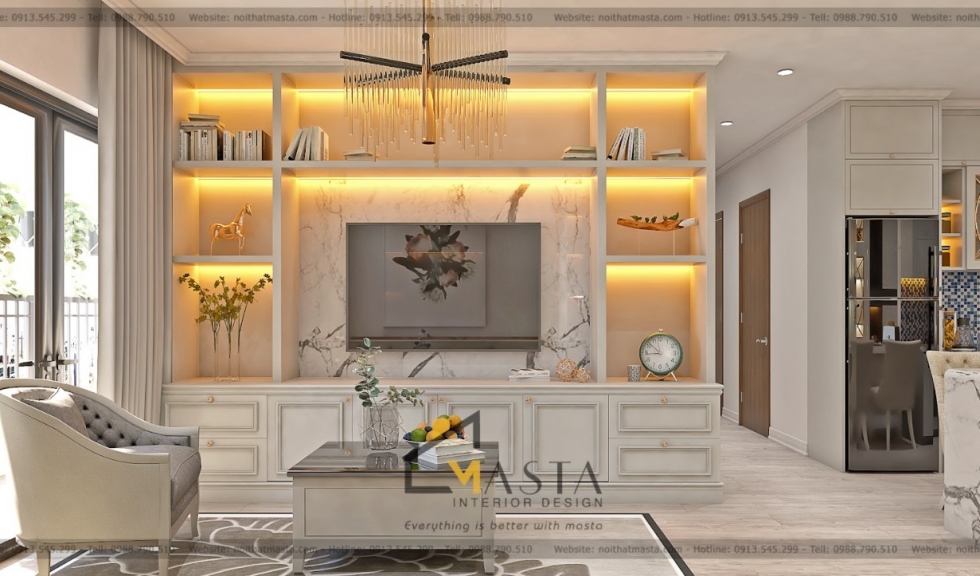 Thiết kế nội thất sảnh căn hộ quận 1