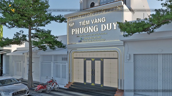 Thiết kế nội thất nhà ở tiệm vàng Phương Duy, Phú Quốc do Nội Thất Masta thực hiện
