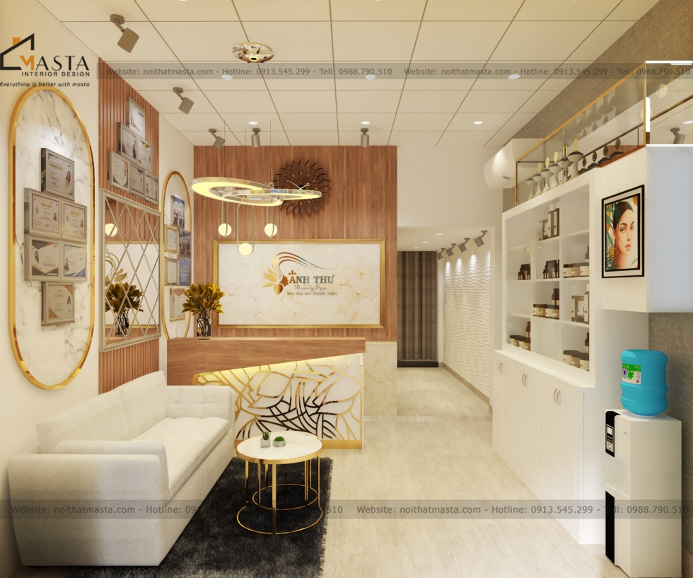 Thiết kế nội thất spa - Chị Tâm - Q. Tân Phú - TP. HCM