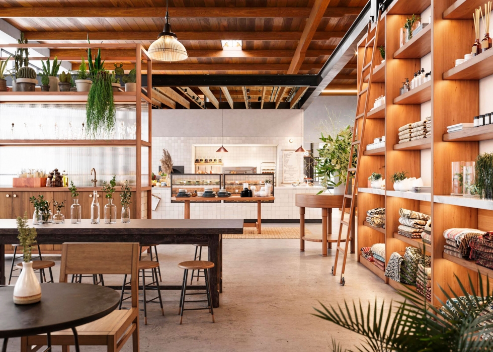 thiết kế quán cafe mới lạ