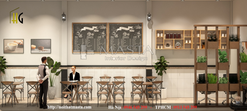 Thiết kế quán ăn kết hợp cafe- Sóc trăng