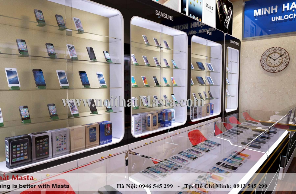 thiết kế shop điện thoại