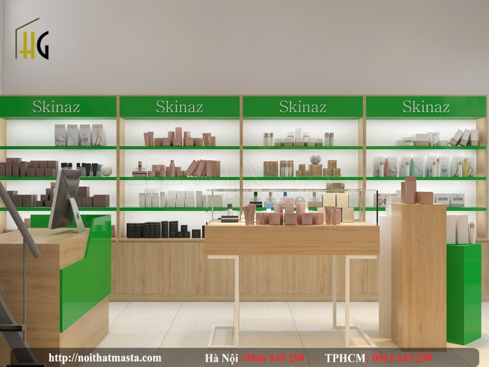 Thiết kế shop mỹ phẩm chị Vân Anh- Bình Dương