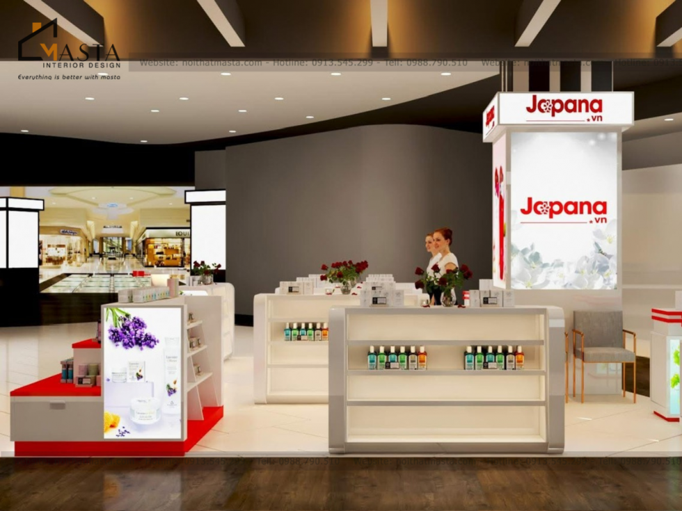 Khu vực bày sản phẩm mẫu của Japanna