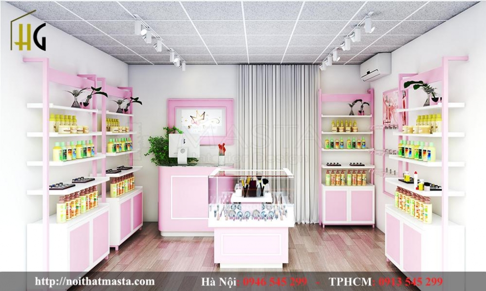 thiet ke shop my pham mau hong 3