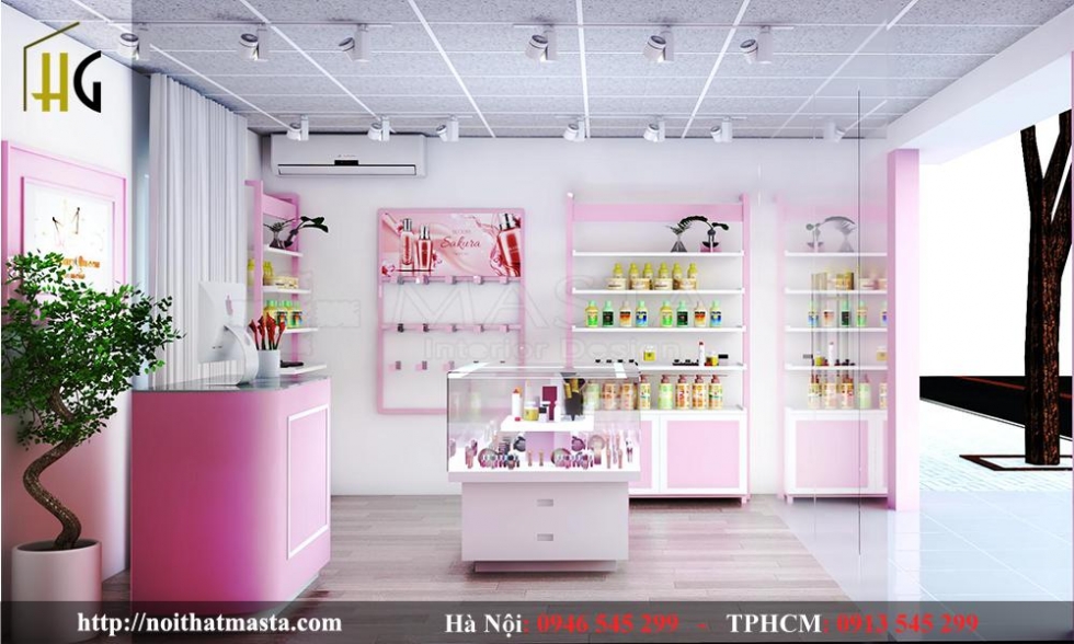 thiet ke shop my pham mau hong 4