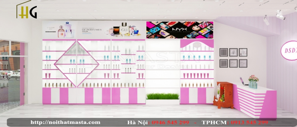 thiet ke shop my pham mau hong 6