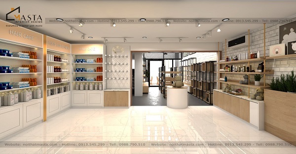 Cần lưu ý những gì khi thiết kế shop mỹ phẩm phong cách hiện đại
