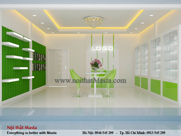 Bản vẽ thiết kế shop mỹ phẩm thiên nhiên- anh Phú