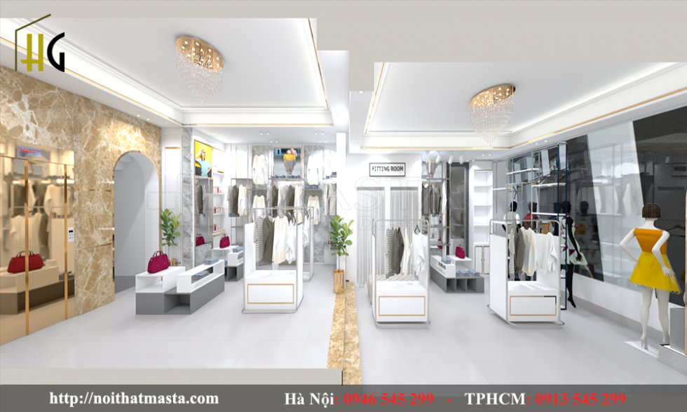 thiết kế shop thời trang Anh Thuận 1