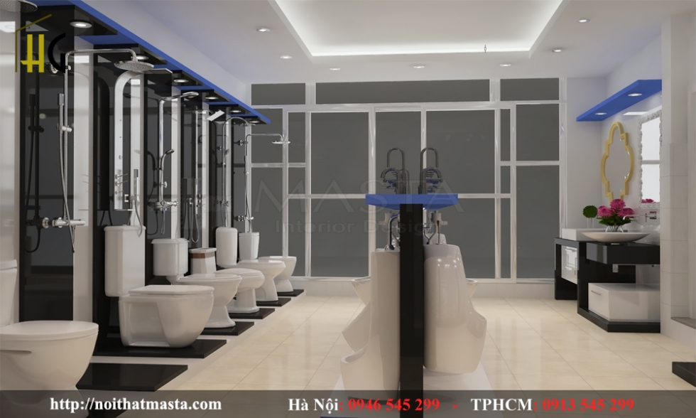 Thiết kế nội thất showroom chuyên nghiệp